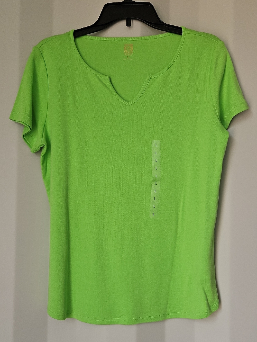 Anne Klein Sport Lime Green Short Sleeve Tee